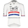 Maglia 2022 INEOS Grenadiers Campione Britannico Manica Corta Bianco